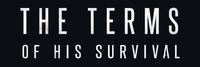 The Terms of Survival Logo White font on Dark backgroun